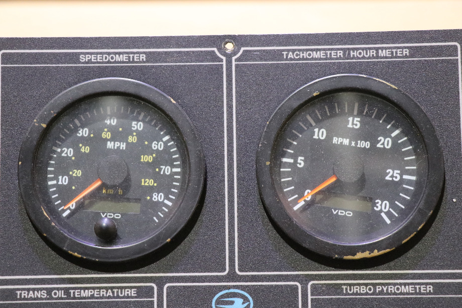 USED RV/MOTORHOME BLUE BIRD WANDERLODGE DASH CLUSTER 72-6092647 FOR SALE RV Components 