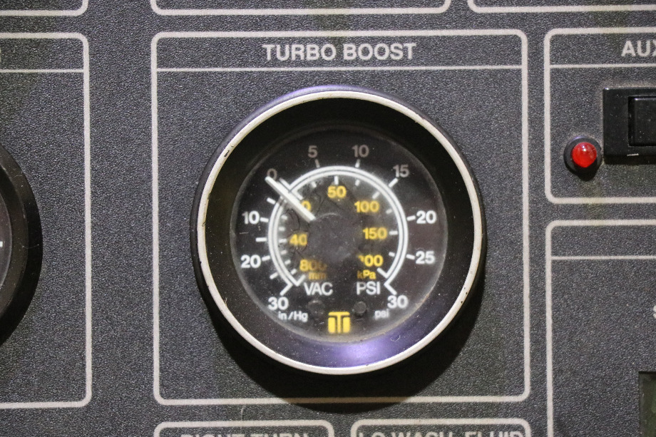 USED BLUE BIRD WANDERLODGE DASH GAUGE & SWITCH CLUSTER RV PARTS FOR SALE RV Components 