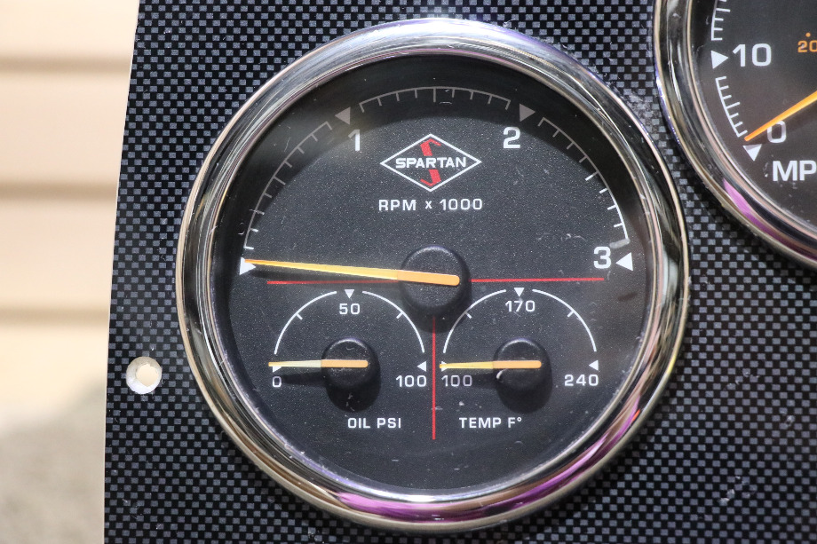 USED COMPLETE SPARTAN DASH GAUGE CLUSTER RV PARTS FOR SALE RV Components 
