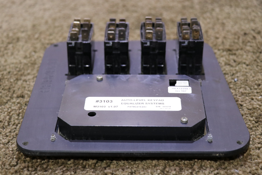 USED EQUALIZER SYSTEMS 3103 TOUCH PAD AND SWITCH DASH PANEL MOTORHOME PARTS FOR SALE RV Components 