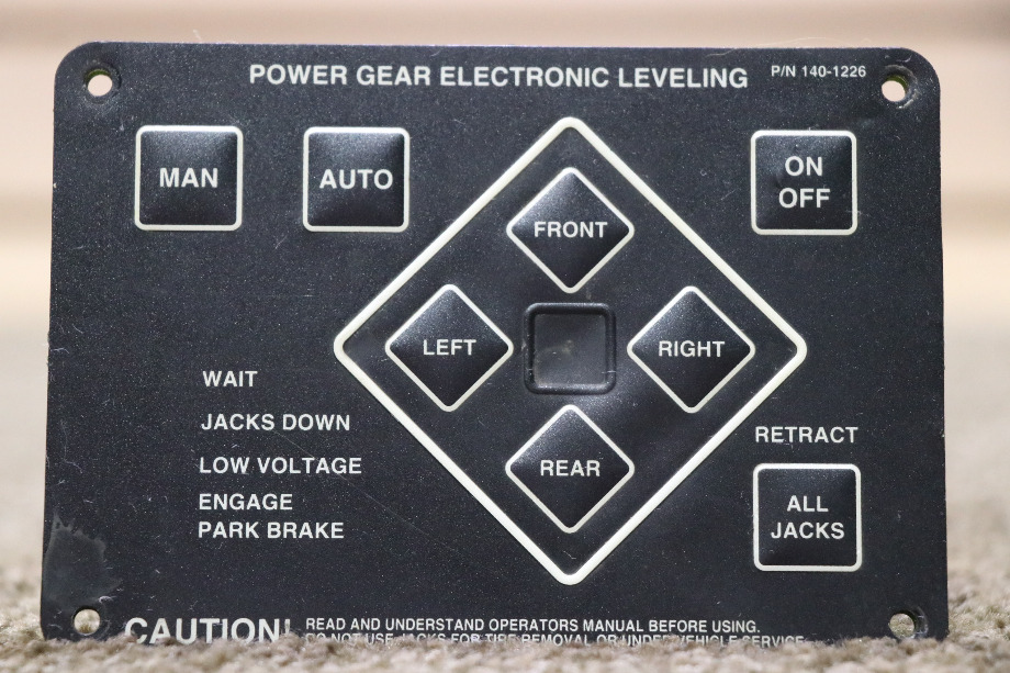 USED MOTORHOME POWER GEAR 140-1226 ELECTRONIC LEVELING TOUCH PAD FOR SALE RV Components 