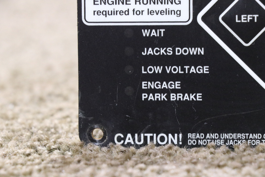 USED RV/MOTORHOME POWER GEAR ELECTRONIC LEVELING TOUCH PAD 140-1226 FOR SALE RV Components 