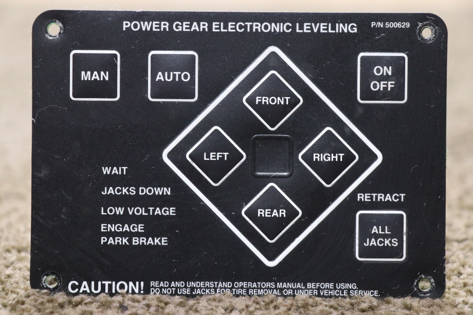 USED 500629 POWER GEAR ELECTRONIC LEVELING TOUCH PAD RV PARTS FOR SALE RV Components 