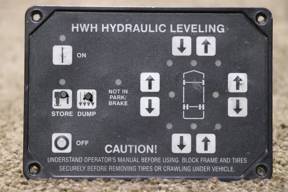 USED HWH HYDRAULIC LEVELING TOUCH PAD AP10054 RV/MOTORHOME PARTS FOR SALE RV Components 