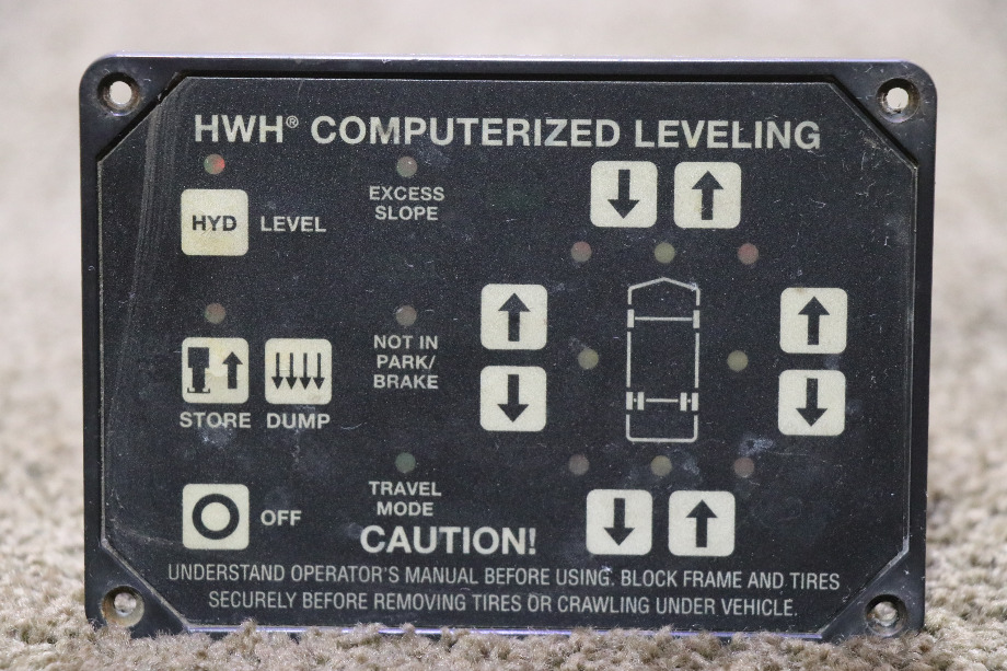 USED MOTORHOME HWH COMPUTERIZED LEVELING AP23304R4 TOUCH PAD FOR SALE RV Components 