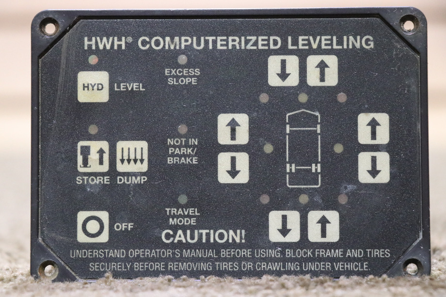 USED MOTORHOME HWH COMPUTERIZED LEVELING AP23304R4 TOUCH PAD FOR SALE RV Components 