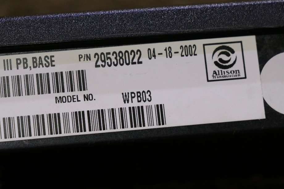 USED MOTORHOME ALLISON TRANSMISSION 29538022 SHIFT SELECTOR TOUCH PAD FOR SALE RV Components 