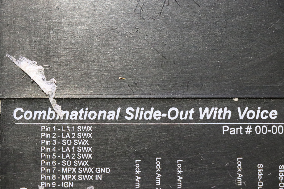 USED INTELLITEC 00-00719-000 COMBINATIONAL SLIDE OUT WITH VOICE MOTORHOME PARTS FOR SALE RV Components 