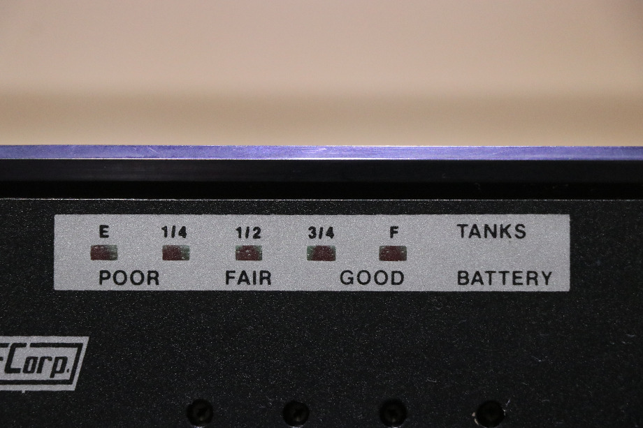 USED MOTORHOME BLACK NEWMAR CORP TANK MONITOR PANEL FOR SALE RV Components 