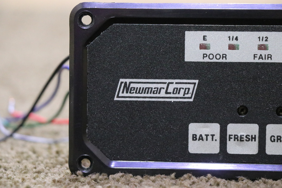 USED MOTORHOME BLACK NEWMAR CORP TANK MONITOR PANEL FOR SALE RV Components 