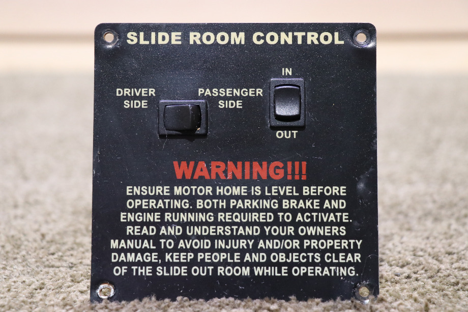 USED MOTORHOME SLIDE ROOM CONTROL DOUBLE SWITCH PANEL FOR SALE RV Components 