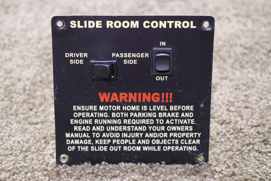 USED MOTORHOME SLIDE ROOM CONTROL DOUBLE SWITCH PANEL FOR SALE RV Components 