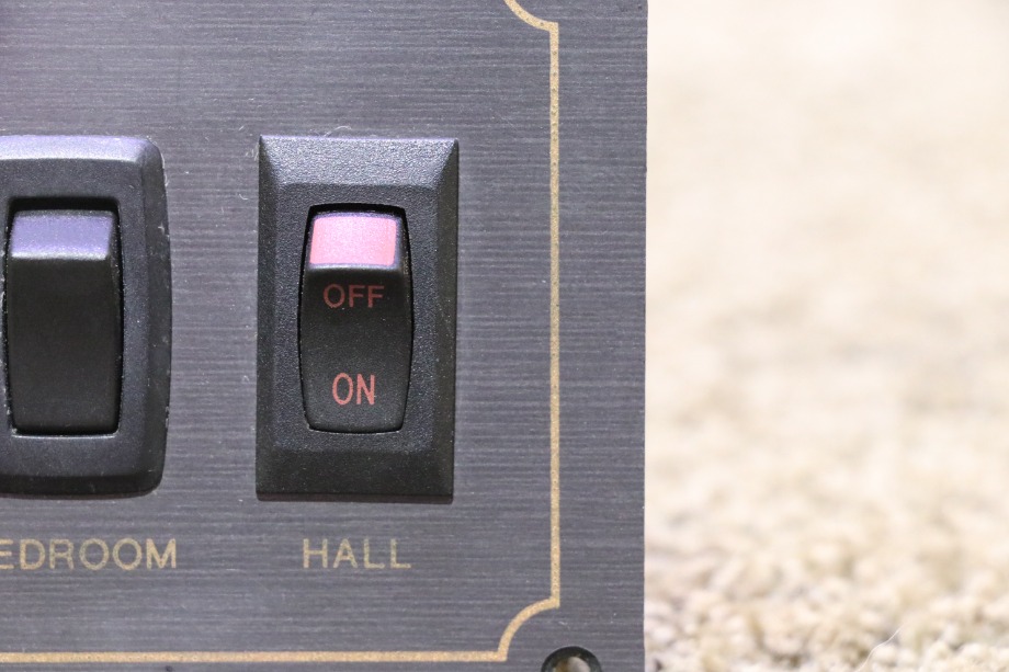 USED MONACO BEDROOM / HALL SWITCH PANEL RV PARTS FOR SALE RV Components 