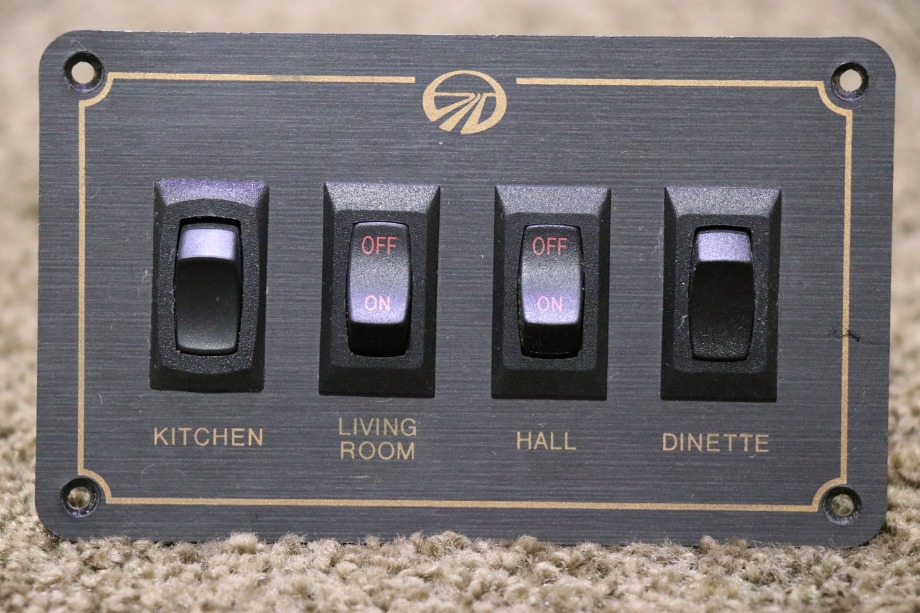USED RV MONACO KITCHEN / LIVING ROOM / HALL / DINETTE SWITCH PANEL FOR SALE RV Components 