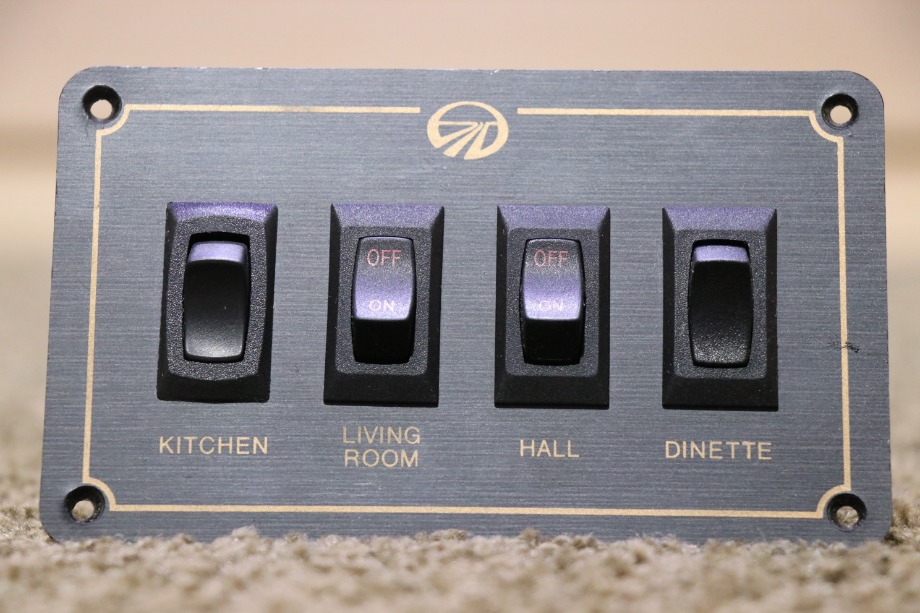 USED RV MONACO KITCHEN / LIVING ROOM / HALL / DINETTE SWITCH PANEL FOR SALE RV Components 