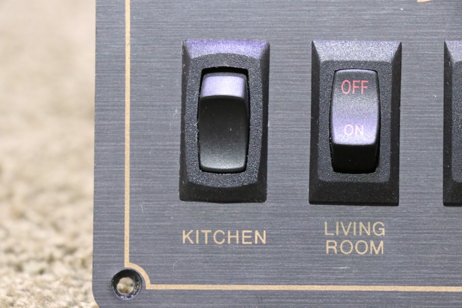 USED RV MONACO KITCHEN / LIVING ROOM / HALL / DINETTE SWITCH PANEL FOR SALE RV Components 
