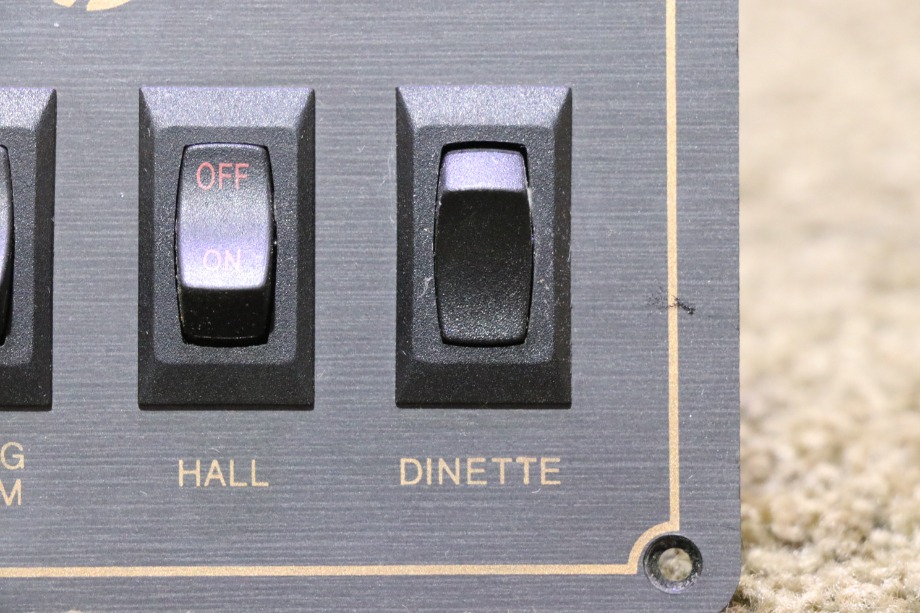 USED RV MONACO KITCHEN / LIVING ROOM / HALL / DINETTE SWITCH PANEL FOR SALE RV Components 