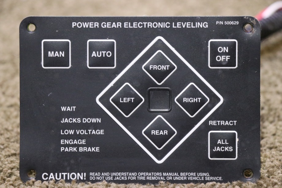 USED 500629 POWER GEAR ELECTRONIC LEVELING TOUCH PAD RV PARTS FOR SALE RV Components 
