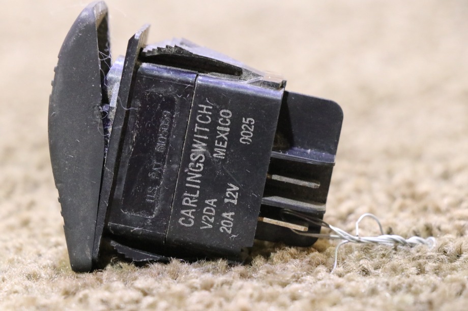 USED BLACK ROCKER SWITCH V2DA RV/MOTORHOME PARTS FOR SALE RV Components 