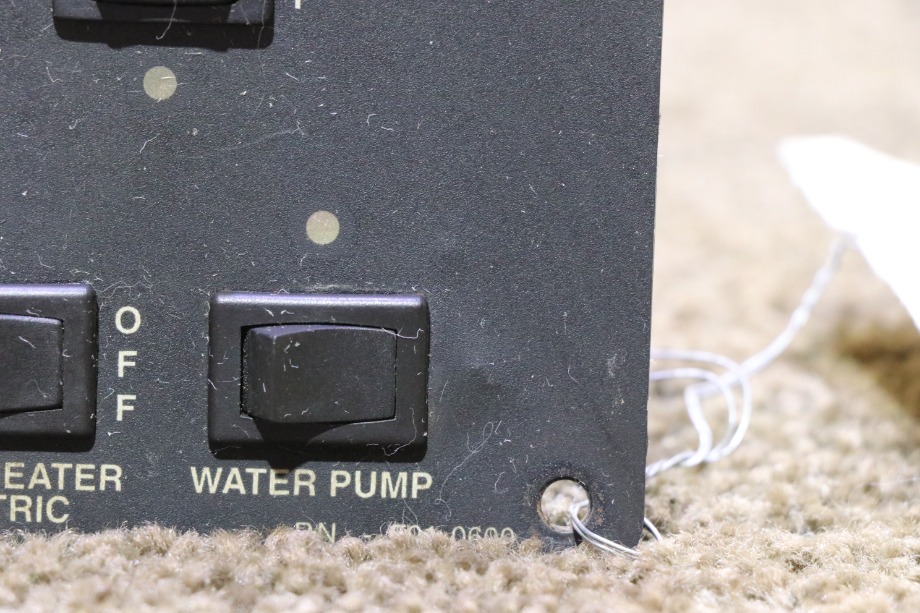 USED MOTORHOME KIB F91-0600 BATTERY & WATER SWITCH PANEL FOR SALE RV Components 