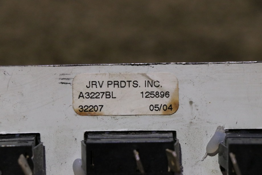 USED RV/MOTORHOME JRV PRODUCTS SWITCH PANEL A3227BL FOR SALE RV Components 