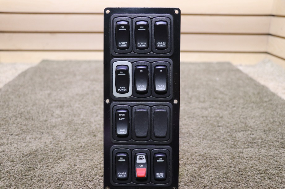 USED RV/MOTORHOME 10 SWITCH PANEL FOR SALE RV Components 
