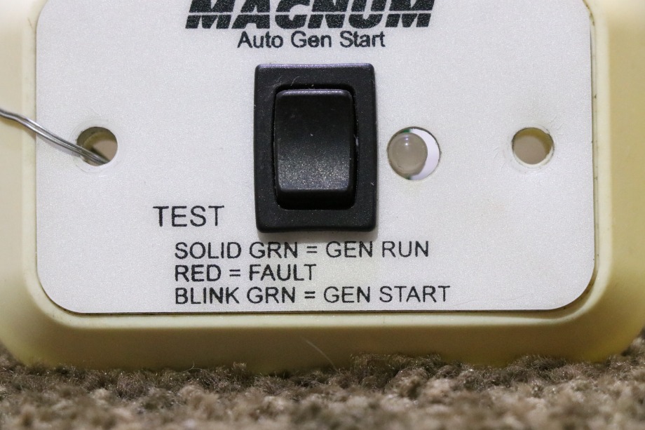 USED MAGNUM AUTO GEN START SWITCH PANEL MOTORHOME PARTS FOR SALE RV Components 