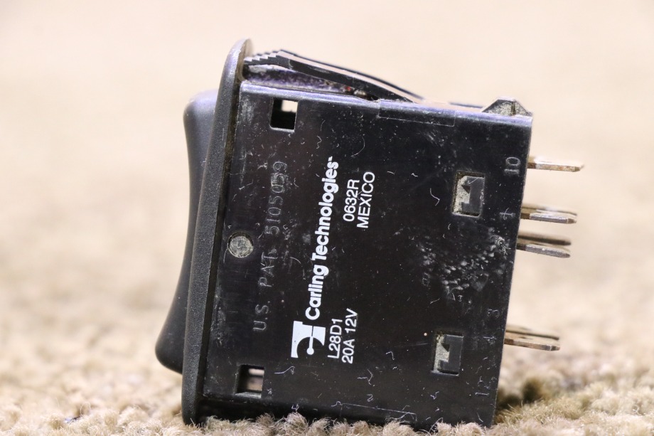 USED L28D1 VISOR DASH SWITCH RV PART FOR SALE RV Components 