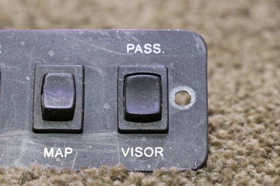 USED VISOR / MAP / VISOR 3 SWITCH PANEL A8992BL RV/MOTORHOME PARTS FOR SALE RV Components 