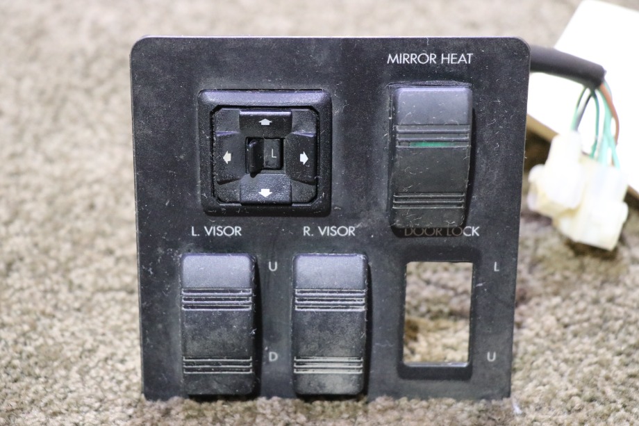 USED RV/MOTORHOME VISOR & MIRROR DASH SWITCH PANEL FOR SALE RV Components 