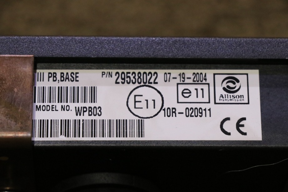 USED ALLISON TRANSMISSION 29538022 SHIFT SELECTOR MOTORHOME PARTS FOR SALE RV Components 