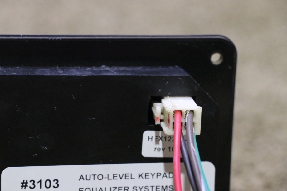 USED EQUALIZER SYSTEM AUTO LEVEL TOUCH PAD 3103 RV/MOTORHOME PARTS FOR SALE RV Components 