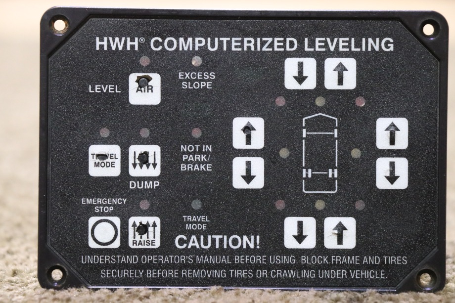 USED MOTORHOME HWH COMPUTERIZED LEVELING TOUCH PAD FOR SALE RV Components 
