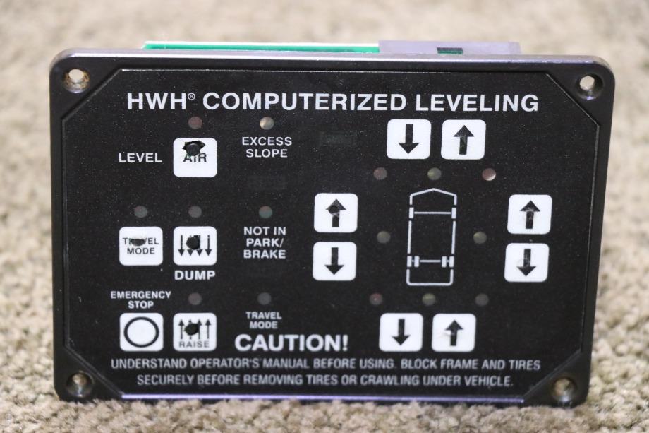 USED MOTORHOME HWH COMPUTERIZED LEVELING TOUCH PAD FOR SALE RV Components 