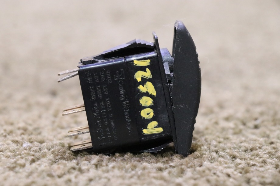 USED MOTORHOME BLACK ROCKER VAD2 DASH SWITCH FOR SALE RV Components 