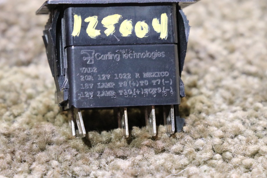 USED MOTORHOME BLACK ROCKER VAD2 DASH SWITCH FOR SALE RV Components 