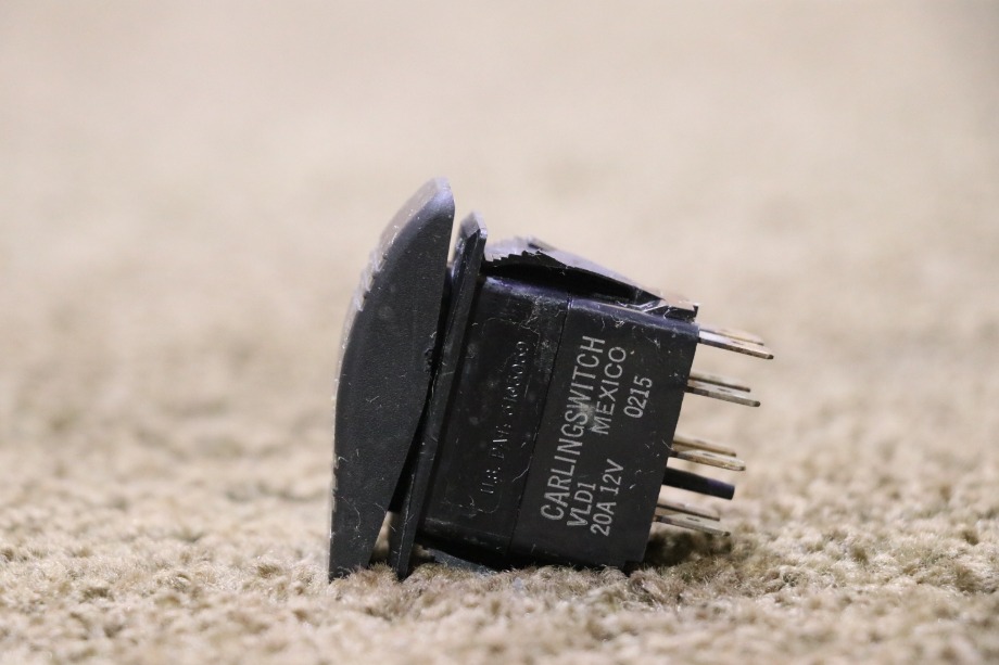 USED MOTORHOME BLACK ROCKER VLD1 DASH SWITCH FOR SALE RV Components 