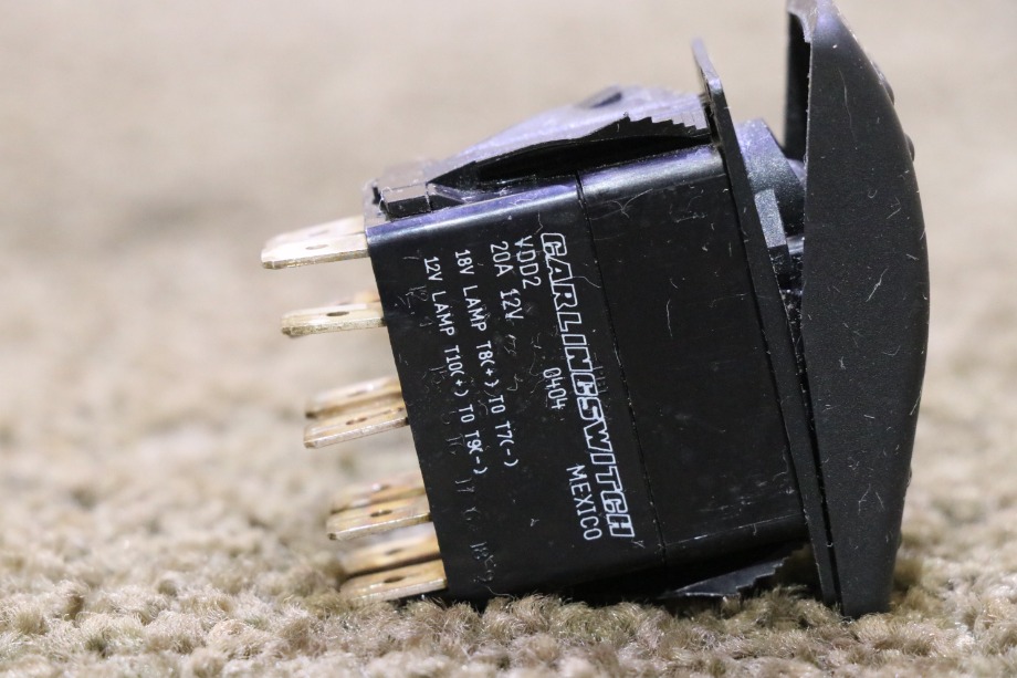 USED MOTORHOME ENGINE BRAKE VDD2 DASH SWITCH FOR SALE RV Components 