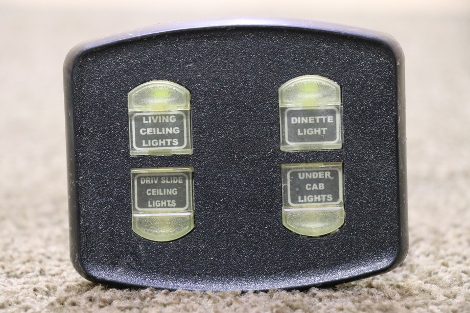 USED RV 00-00899-006 INTELLITEC 4 BUTTON SWITCH PANEL FOR SALE RV Components 