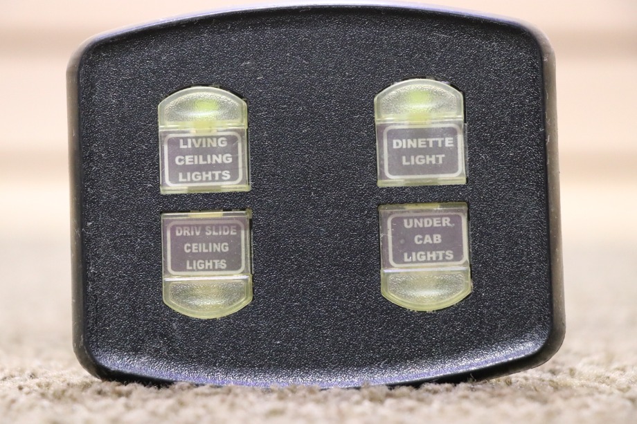 USED RV 00-00899-006 INTELLITEC 4 BUTTON SWITCH PANEL FOR SALE RV Components 