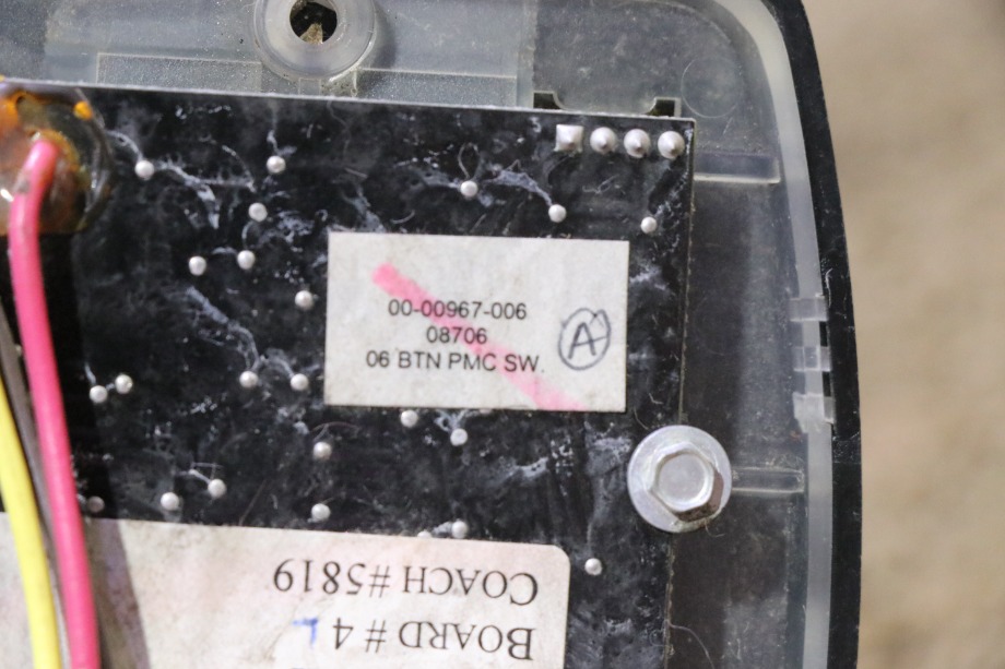 USED RV/MOTORHOME INTELLITEC 4 BUTTON SWITCH PANEL 00-00967-006 FOR SALE RV Components 