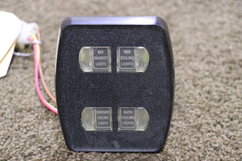 USED INTELLITEC 4 BUTTON SWITCH PANEL 00-00899-006 RV/MOTORHOME PARTS FOR SALE RV Components 