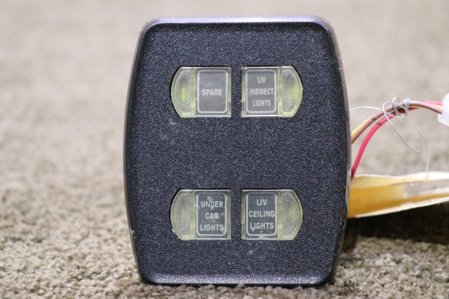 USED MOTORHOME INTELLITEC 00-00899-006 4 BUTTON SWITCH PANEL FOR SALE RV Components 