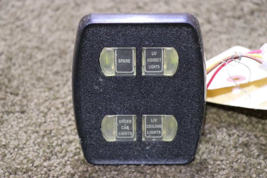 USED MOTORHOME INTELLITEC 00-00899-006 4 BUTTON SWITCH PANEL FOR SALE RV Components 