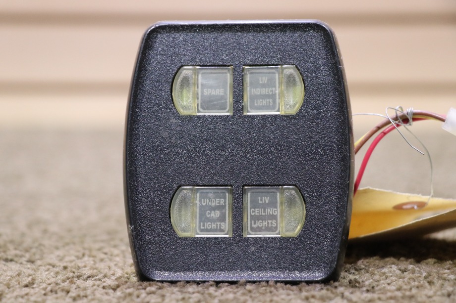 USED MOTORHOME INTELLITEC 00-00899-006 4 BUTTON SWITCH PANEL FOR SALE RV Components 