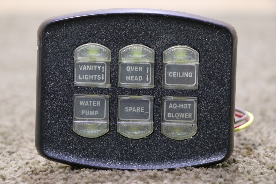 USED INTELLITEC 6 BUTTON SWITCH PANEL RV PARTS FOR SALE RV Components 
