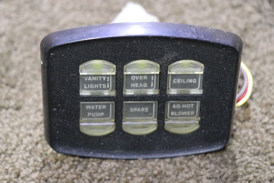 USED INTELLITEC 6 BUTTON SWITCH PANEL RV PARTS FOR SALE RV Components 
