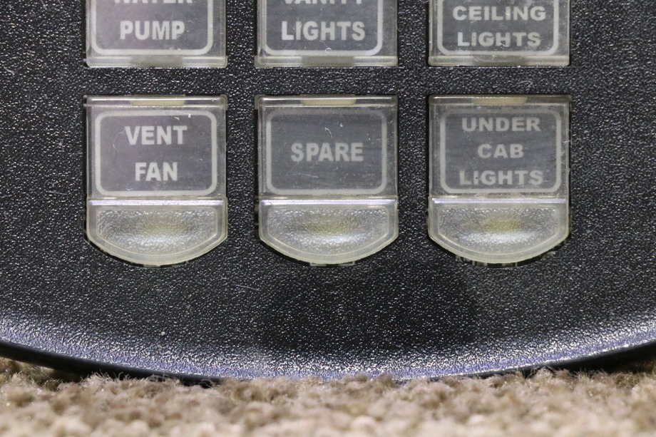 USED INTELLITEC 00-00899-006 6 BUTTON SWITCH PANEL MOTORHOME PARTS FOR SALE RV Components 