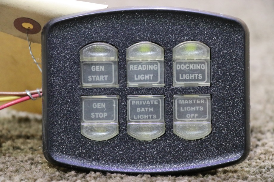 USED MOTORHOME INTELLITEC 6 BUTTON SWITCH PANEL FOR SALE RV Components 