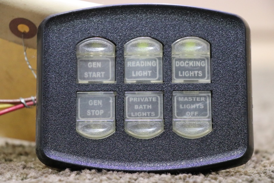 USED MOTORHOME INTELLITEC 6 BUTTON SWITCH PANEL FOR SALE RV Components 